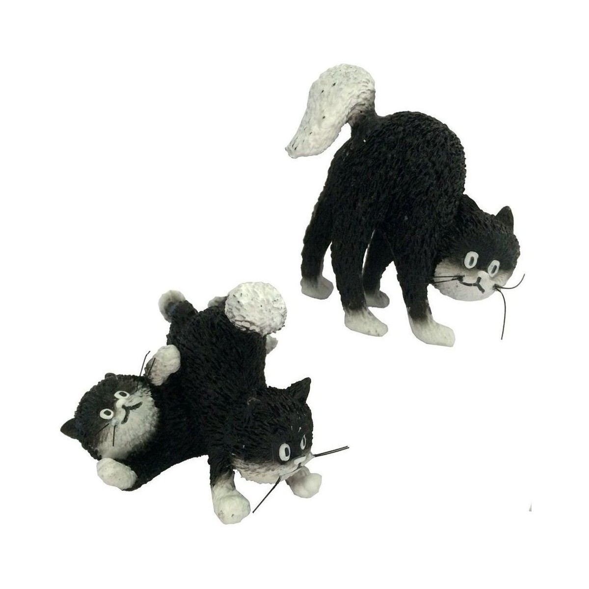 Maison & Déco Statuettes et figurines Parastone Statuette petits chats par Dubout Noir