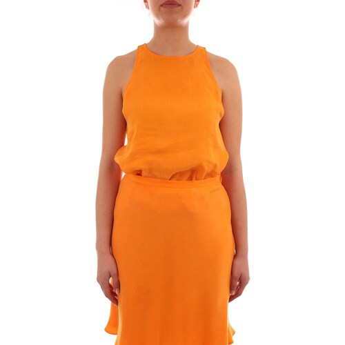 Vêtements Femme Stretch Nylon Swim Shorts With Tone-on-tone Logo Print Calvin Klein Jeans K20K203789 Orange