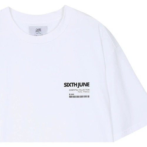 Vêtements Homme Hoka one one Sixth June T-shirt  Barcode Blanc