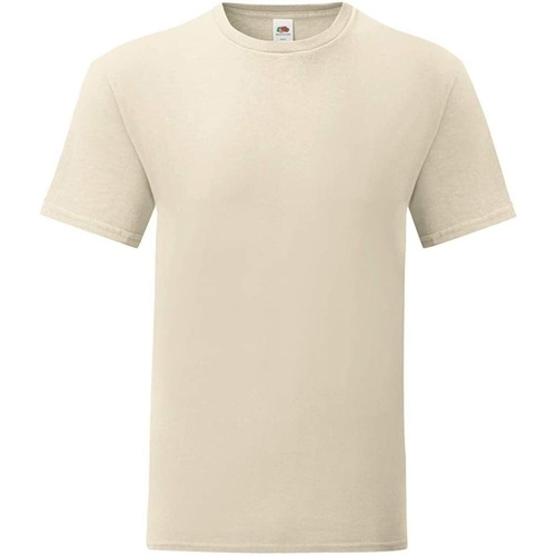 Vêtements Homme T-shirts manches longues Fruit Of The Loom Iconic Beige