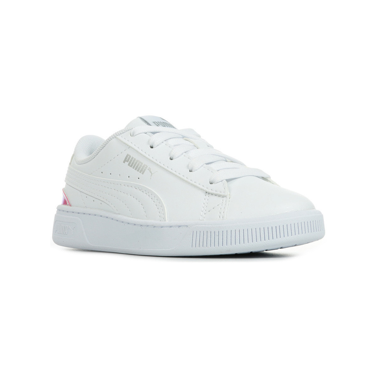 Chaussures Fille Baskets mode Puma Vikky v3 Holo AC PS Blanc