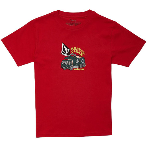 Vêtements Garçon T-shirts & Polos Volcom C3532112 Rouge