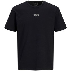 Vêtements Garçon T-shirts & Polos Jack & Jones 12195179 CLASSIC TEE-BLACK Noir