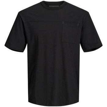 Vêtements Homme T-shirts & Polos Jack & Jones 12205090 CREW NECK-BLACK RELAXED FIT Noir