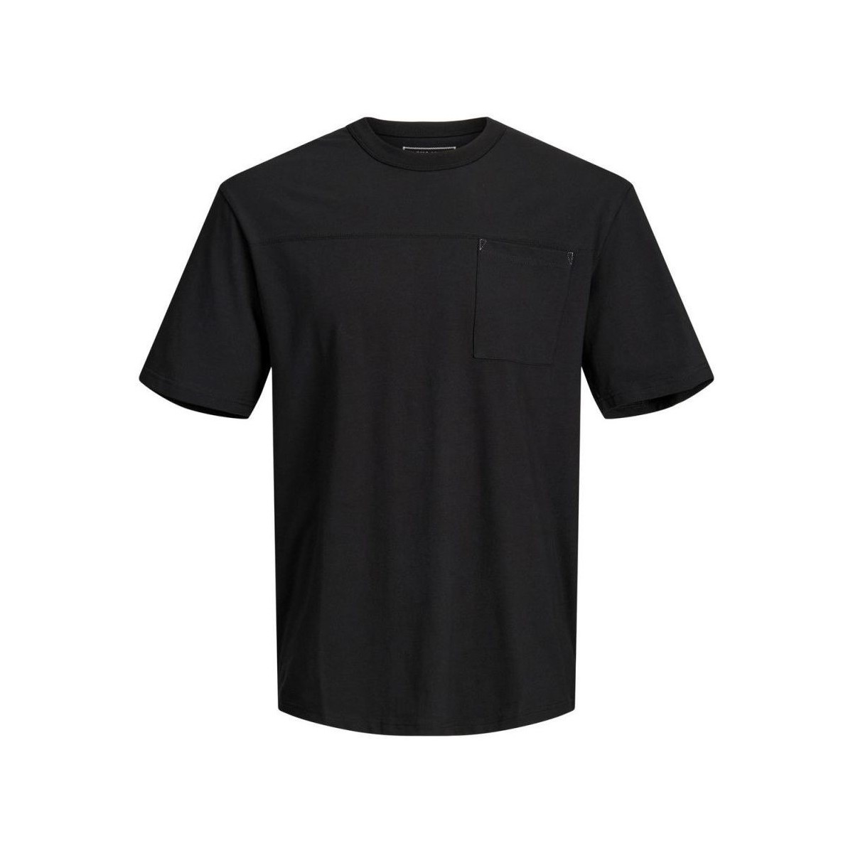 Vêtements Homme T-shirts & Polos Jack & Jones 12205090 CREW NECK-BLACK RELAXED FIT Noir
