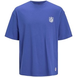 Vêtements Homme T-shirts & Polos Jack & Jones 12206810 NFL LOGO TEE-MAZARINE BLUE LOOSE FIT Bleu