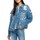 Vêtements Femme Vestes Replay Veste en jean avec dchirures Rose Label bleu Bleu