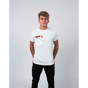 Vêtements Homme T-shirts manches courtes Savage CREW CAMOUFLAGE POCHE Blanc