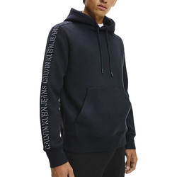 Vêtements Homme Sweats Calvin Klein Jeans Shadow logo tape sleeves hoodie Noir