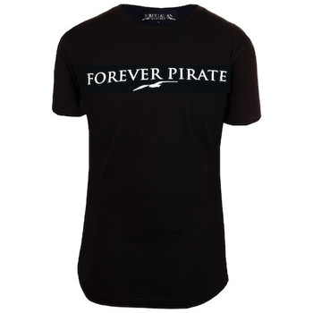 Vêtements Femme T-shirts manches courtes Libertalian-Républic T-Shirt Forever Pirate Noir Noir
