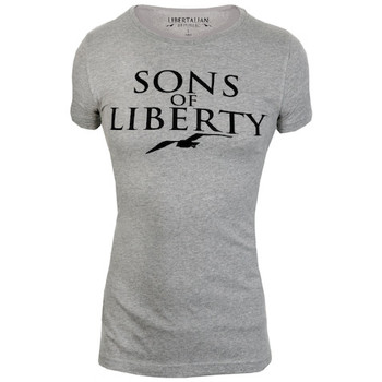 Vêtements Femme T-shirts manches courtes Libertalian-Républic T-Shirt  Libertalia-Républic Sons of Liberty  Gris Gris