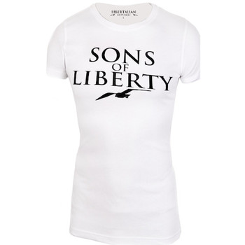 Libertalian-Républic T-Shirt Libertalia-Républic Sons of Liberty Blanc  Blanc - Vêtements T-shirts manches courtes Femme 24,90 €