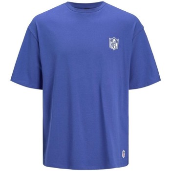 Vêtements Homme T-shirts & Polos Jack & Jones 12206810 NFL LOGO TEE-MAZARINE BLUE LOOSE FIT Bleu