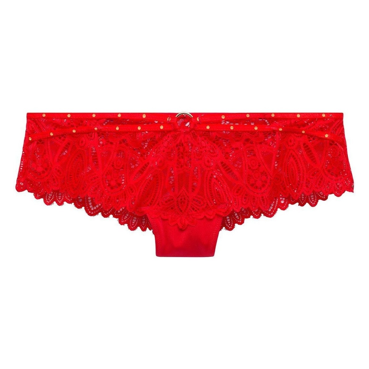 Sous-vêtements Femme Shorties & boxers Pomm'poire Shorty tanga rouge Saltimbanque Rouge