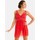 Vêtements Femme Pyjamas / Chemises de nuit Pomm'poire Nuisette rouge Saltimbanque Rouge