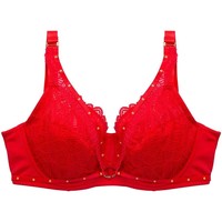 Sous-vêtements Femme Livraison gratuite et Retour offert Pommpoire Soutien-gorge grand maintien rouge Saltimbanque Rouge