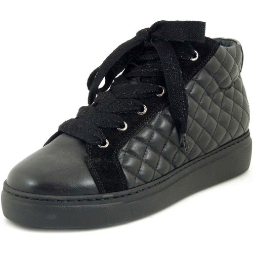 Chaussures Femme Baskets mode Soffice Sogno Moyen : 3 à 5cm, Cuir souple - 20743 Noir
