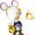 Maison & Déco Statuettes et figurines Enesco Statuette de collection Mickey en acrylique Edition Limitée Jaune