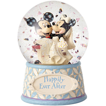 Maison & Déco Statuettes et figurines Enesco Boule à Neige Disney Mickey et Minnie Beige