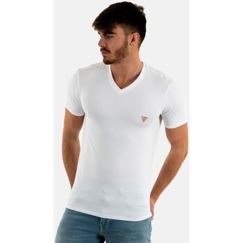 Vêtements Homme T-shirts manches courtes Guess m1ri32 Blanc