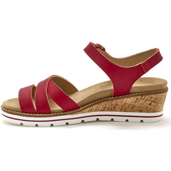 Femme Pediconfort Sandales aérosemelle amovible rouge - Chaussures Sandale Femme 107 