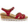Chaussures Femme Sandales et Nu-pieds Pediconfort Sandales aérosemelle amovible Rouge
