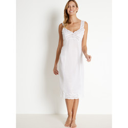 Vêtements Femme Robes Lingerelle by Daxon - Fond de robe en maille longueur 105cm blanc