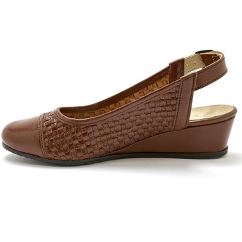 Chaussures Pediconfort Sandales tressées cuir marronuni - Chaussures Sandale Femme 105 