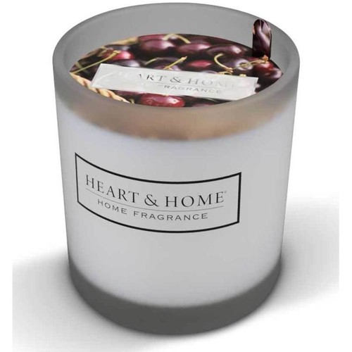 Les parfums frais Bougies / diffuseurs Kontiki Petite bougie heart and home cerise noire gourmande Blanc