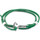Montres & Bijoux Homme Bracelets Ea7 Emporio Arma Bracelet Ancre Flyak Argenté et Cuir Plat Vert