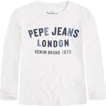 Vêtements Garçon Official Store Jeans J04 In Denim Light Blue Con Placchetta Aquila Pepe jeans  Blanc