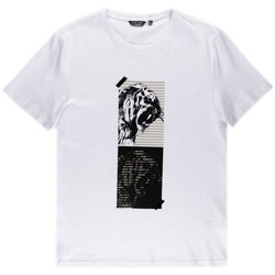 Vêtements Homme T-shirts manches courtes Antony Morato Tshirt Męski Super Slim Fit White Blanc