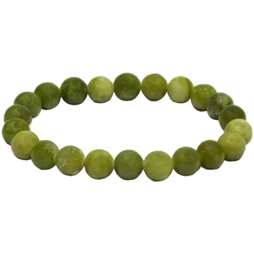 Tapis De Yoga Turquoise 1250 G Bracelets Phoenix Import Bracelet élastique perles de Jade Xinyi Vert