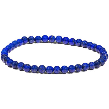 Housses de coussins Bracelets Phoenix Import Bracelet élastique perles de Lapis Lazuli Bleu