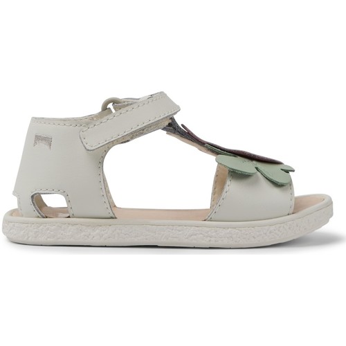 Chaussures Fille Camper Sandales cuir MIKO TWINS blanc - Chaussures Sandale Enfant 65 