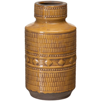 Sandales et Nu-pieds Vases / caches pots d'intérieur Ixia Grand Vase patiné moutarde Jaune