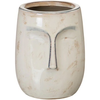 Décoration à Poser Masque Vases / caches pots d'intérieur Ixia Vase crème en forme de visage Beige