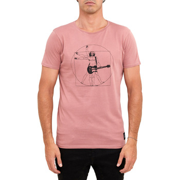 Vêtements Homme T-shirts & Polos Pullin T-shirt  DAVINCIROS Rose