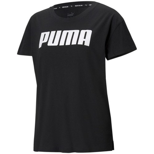 Vêtements Femme T-shirts manches courtes Puma Tshirt Damski Rtg Logo Tee Noir