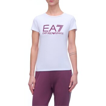 Vêtements Femme T-shirts & Polos Emporio Armani pelle EA7 6KTT25 TJAPZ Blanc