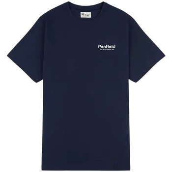 Vêtements Homme T-shirts manches courtes Penfield T-shirt  Hudson Script Bleu