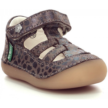 Chaussures Fille Ballerines / babies Kickers Sushy CAMEL