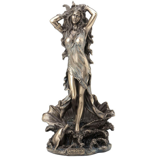 Maison & Déco Autres types de lingerie Signes Grimalt Statuette Aphrodite en résine aspect bronze Marron