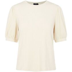 Vêtements Femme Tops / Blouses Object Jamie Top - Sandshell Blanc
