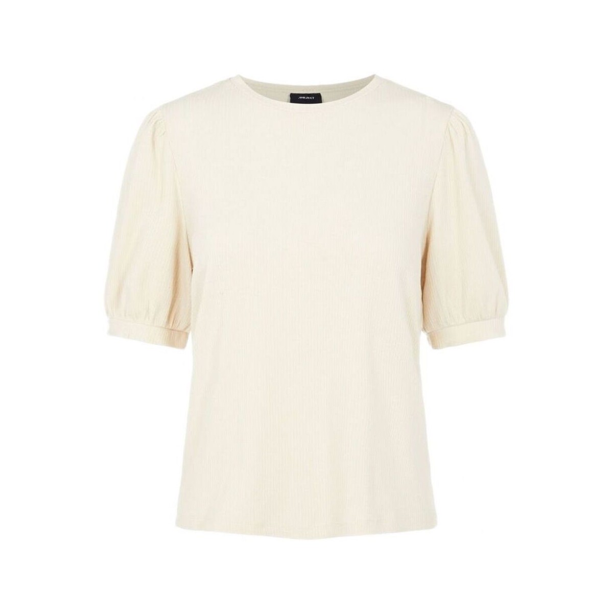 Vêtements Femme Tops / Blouses Object Jamie Top - Sandshell Blanc