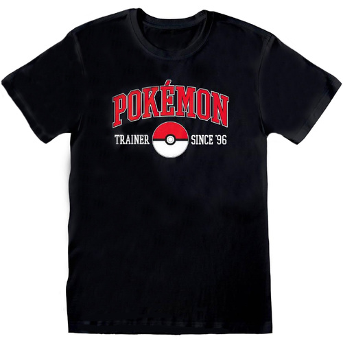 Vêtements T-shirts manches longues Pokemon Since 96 Noir