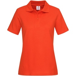 Vêtements Femme Replay Hvid t-shirt med stort logo Stedman  Orange