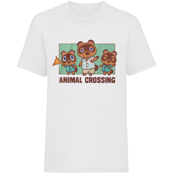 Vêtements Enfant T-shirts manches courtes Animal Crossing  Blanc