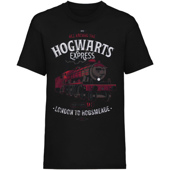 Vêtements T-shirts manches longues Harry Potter All Aboard Noir