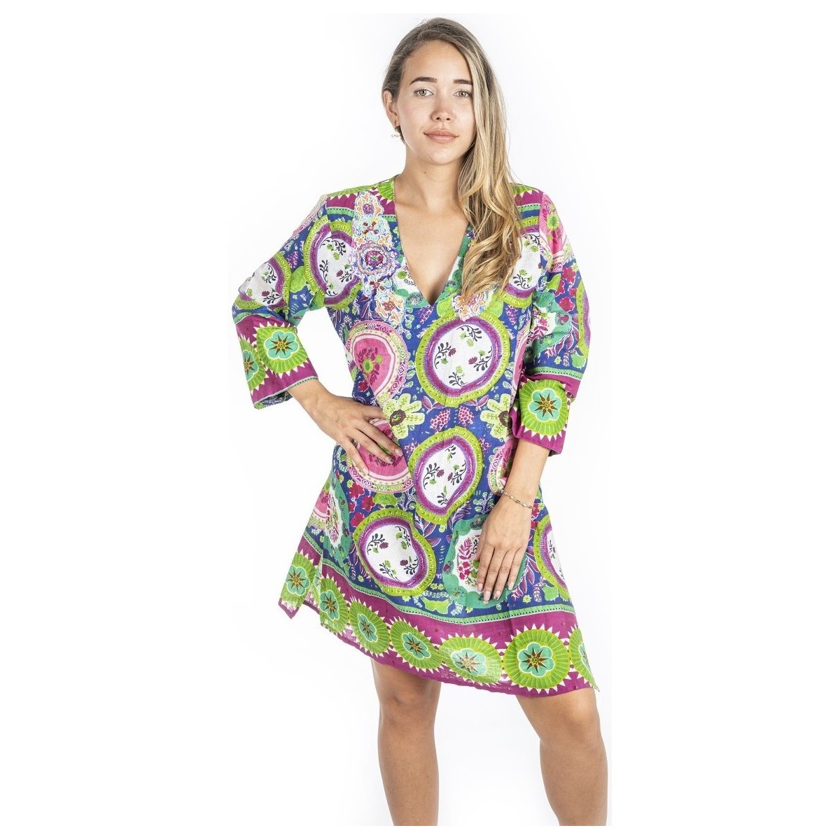 Vêtements Femme Robes Isla Bonita By Sigris Kurta Multicolore